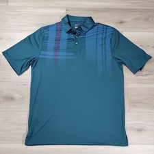 PGA Tour Polo Shirt Men's Large Green Pro 3 Button Golfing New Without Tags