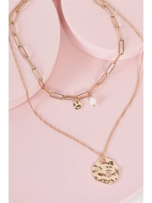 two layer gold necklace