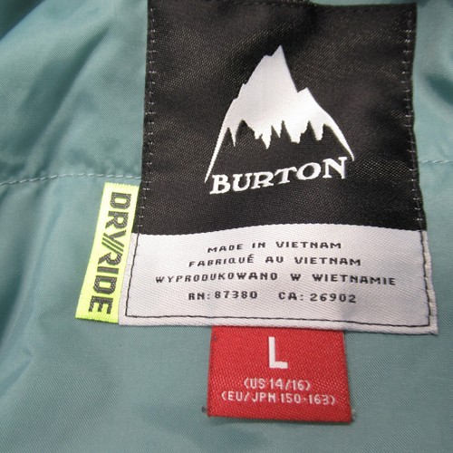 Burton Covert Jacket Youth Large Burnt Red Blue Insulated Hood Waterproof Ski - Picture 4 of 18