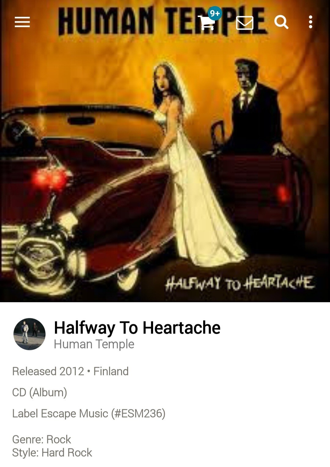 Human Temple ~ Halfway to Heaven CD 2012 Hi-Tech AOR Melodic Hard Rock WestCoast
