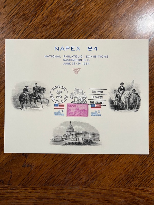 Forerunner Souvenir Card F-1984A - NAPEX 84 - Arlington VA, Show Cancel (a1)