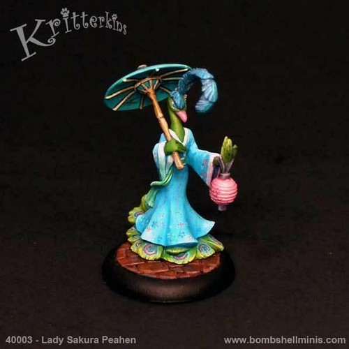 Bombshell Miniatures Kritterkins - Lady Sakura Peahen