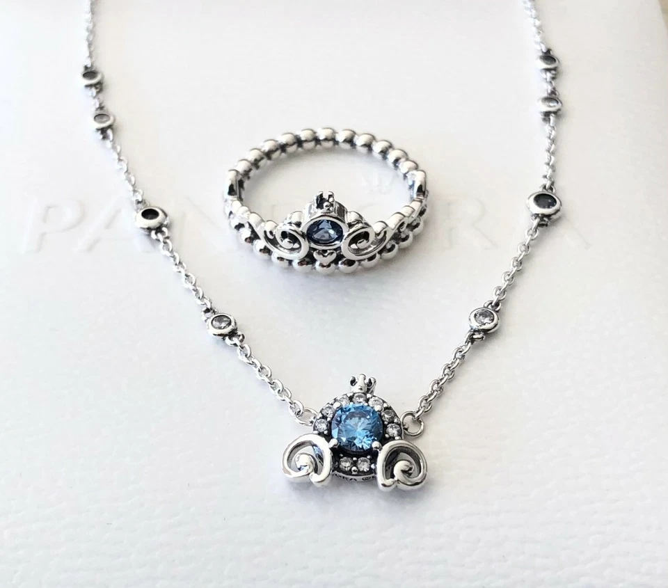 Cinderella Pumpkin Earrings, Ring+Necklace Set #199191C01 299193C01 399198C01 - Image 4 of 4