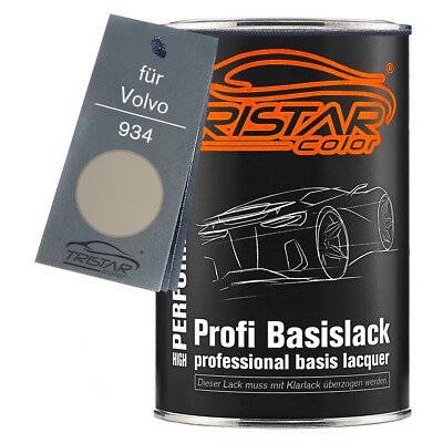 Autolack Dose spritzfertig für Volvo 934 Soft Silver Metallic Basislack 1,0L