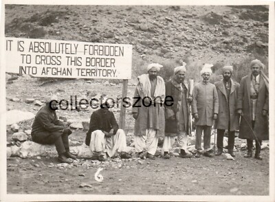WW2 India North West Frontier Locals Afghan Border Original photo 3.25x2.25 Inch
