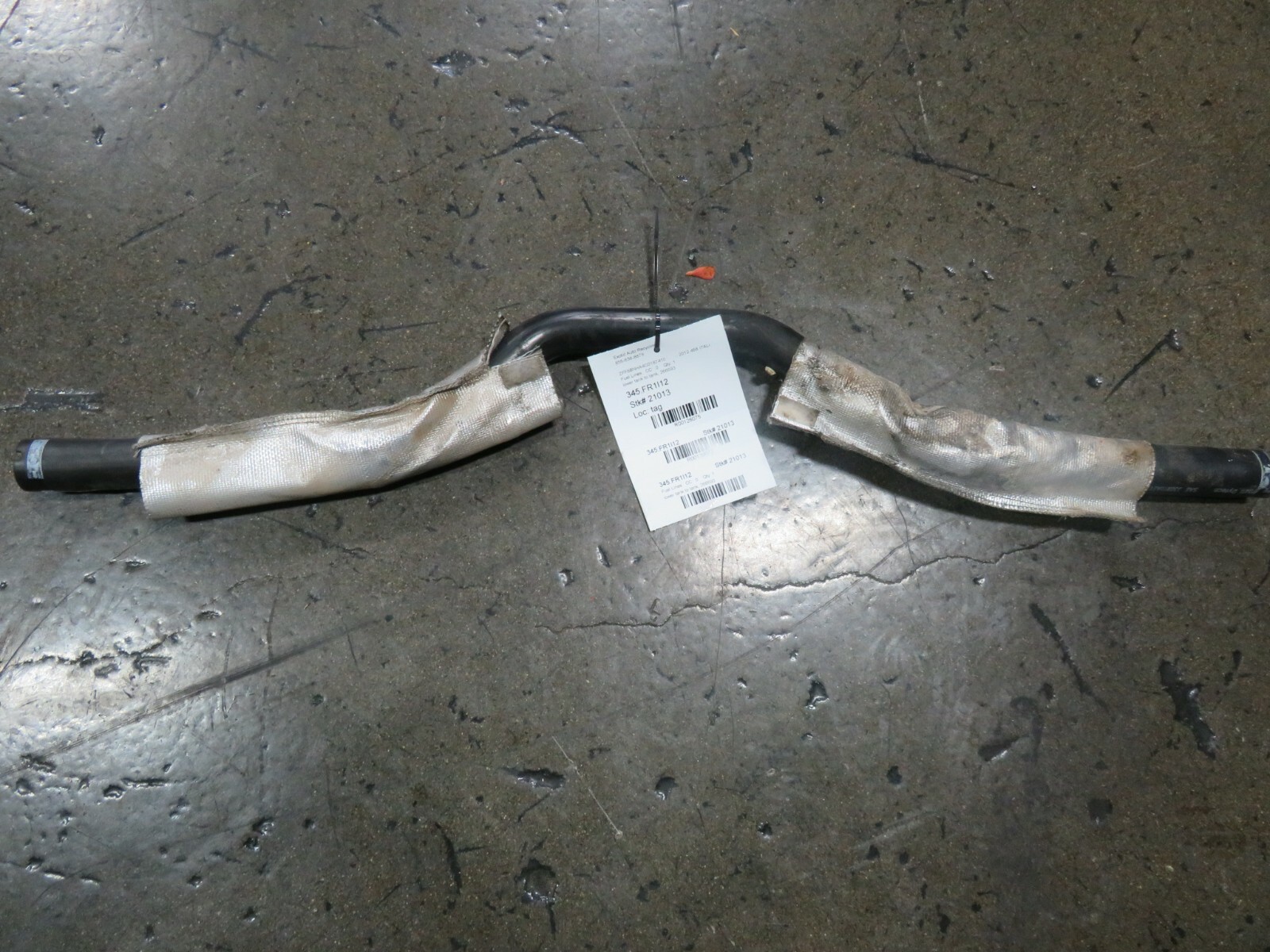 Ferrari 458 Italia, Spider, Lower Tank To Tank Fuel Line, Used, P/N 266693