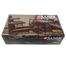 Graham Beauty Sanek Black Nitrile Gloves Powder Latex Free 100pcs - Small