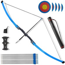 Freccia ad arco professionale 25 libbre arco ricurvo fibra di vetro set frecce bambini tiro