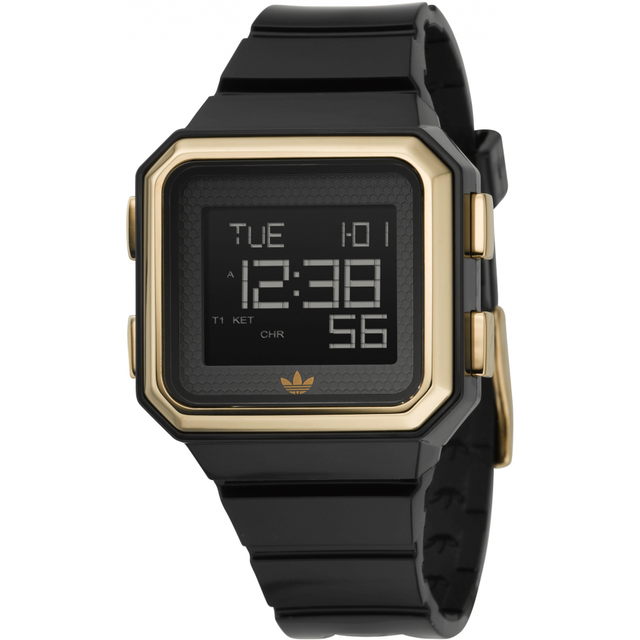 adidas digital watch black
