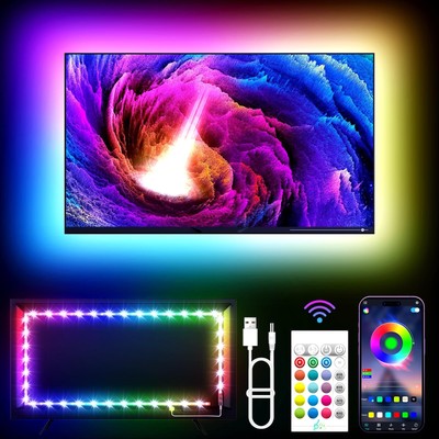 TV LED Lights 11.5ft LED Lights for 32-55 Inch TV RGB LED Strip Backlights Be...