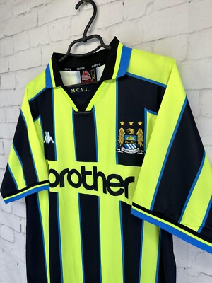 MANCHESTER CITY 1998 1999 VINTAGE RETRO FOOTBALL SHIRT
