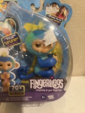 Fingerlings Interactive Baby Monkey Ava Teal - Touch Reacts 70 Sounds- NEW
