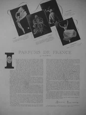 ADS PRESS 1943 PARFUMS DE FRANCE - PUBLICITÉ DE PRESSE FRENCH