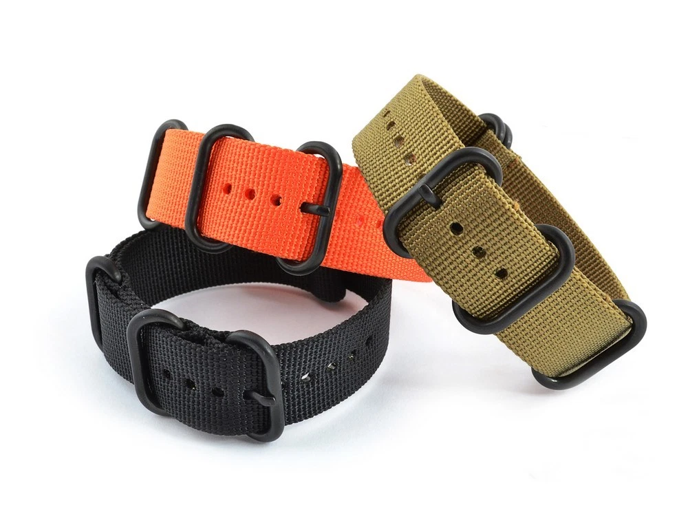 Cinturino Orologio NATO In Nylon 20mm 22mm – G10 Militare, Esercito, James Bond Stile Unisex