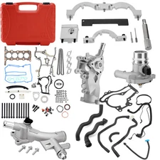 Head Gasket Bolts & Timing Chain Water Pump For 2011-2015 Chevy Cruze 1.4L Turbo