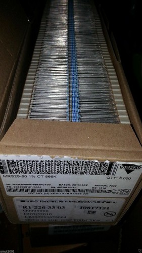 SELECT 100PCS VISHAY MRS25-50 50PPM 1/2W 0.5W LOW NOISE HI END AUDIO RESISTORS ! - Picture 7 of 7