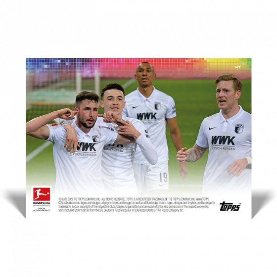 2021 Topps NOW Bundesliga FC Augsburg #147 ~ Clinical Home Victory