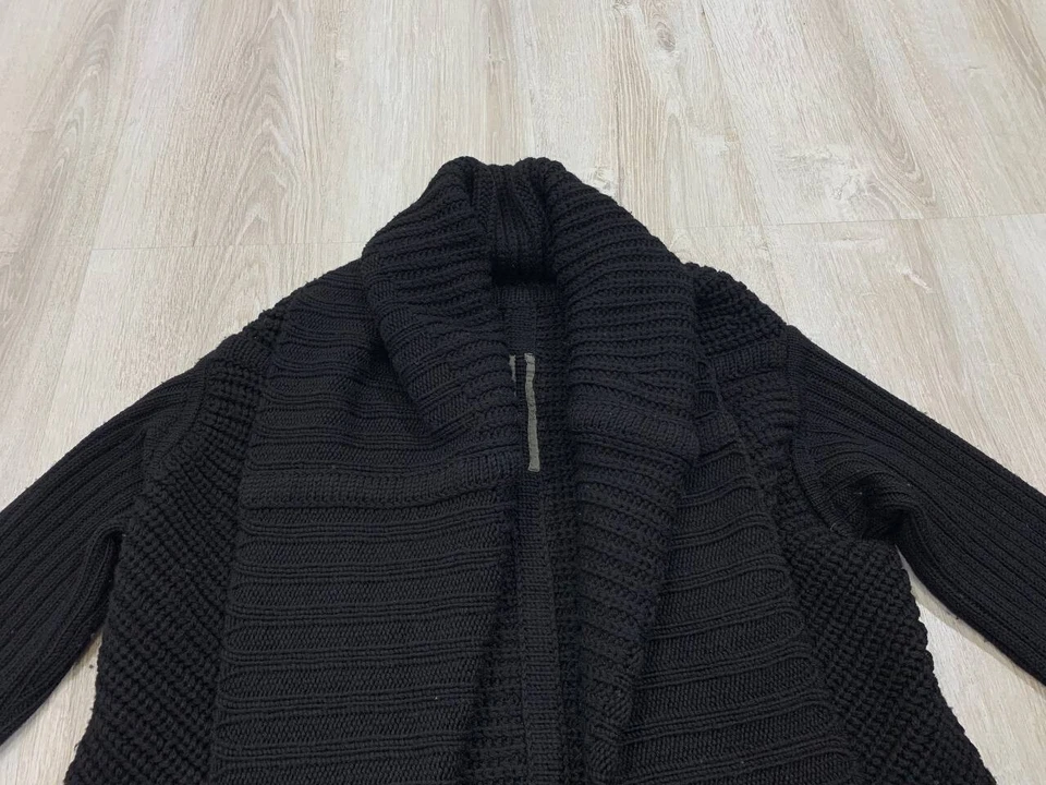 Cárdigan Hombre Rick Owens Talla M Color Negro Foto 3 de 4