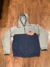 Patagonia Kids Fleece Jacket Size Large 12 Fullzip Hooded G8