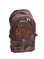 New Genuine Leather Back Pack Rucksack Sport Bag For Men's and Women's