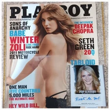 Winter Ave Zoli Autograph Razor Pop Century Playboy March 2011 Sons of Anarchy