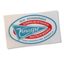 Aufkleber für Knospe Reise-Wohnanhänger  * Oldtimer * Restauration * Wohnwagen
