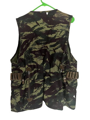 Vintage Portuguese military army lizard camo shooting hunting vest