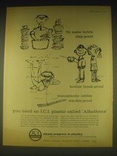 1962 ICI Imperial Chemical Industries Ad - To make bowls chip-proof