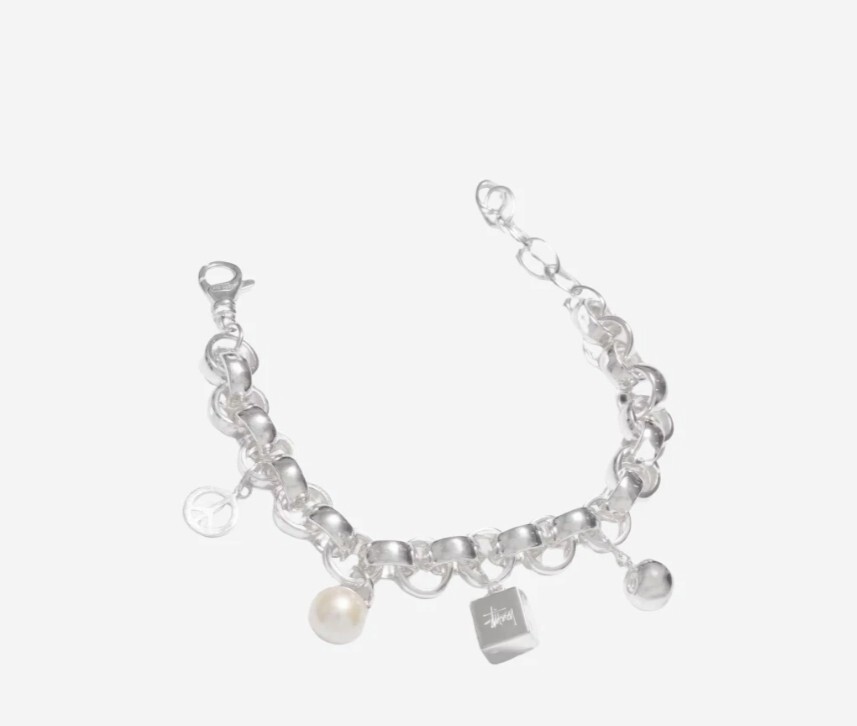 Stussy Icon Charm Bracelet Sterling Silver / Express Stussy Icon Charm Bracelet Sterling Silver / Express