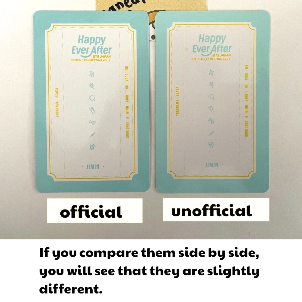 BTS JIMIN Happy Ever After Official photocard JAPAN FANMEETING VOL