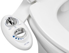Bidet Attachment NEO 185 Dual Nozzle Self-Cleaning Non-Electric Adjustable White