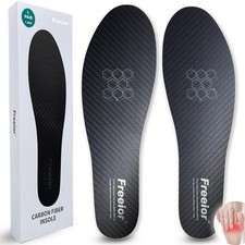 Carbon Fiber Insole 1 Pair, Rigid Thin Shoe Insert for Men  Women