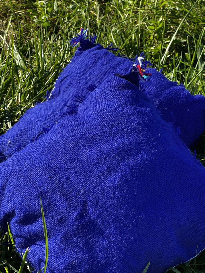 Decorative Pillow Handwoven Bohemian Throw Pillow - Image 4 of 4