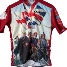 Louis Garneau Mens Bike Virginia Cycling Zip Jersey Jamestown Graphic Sz Medium