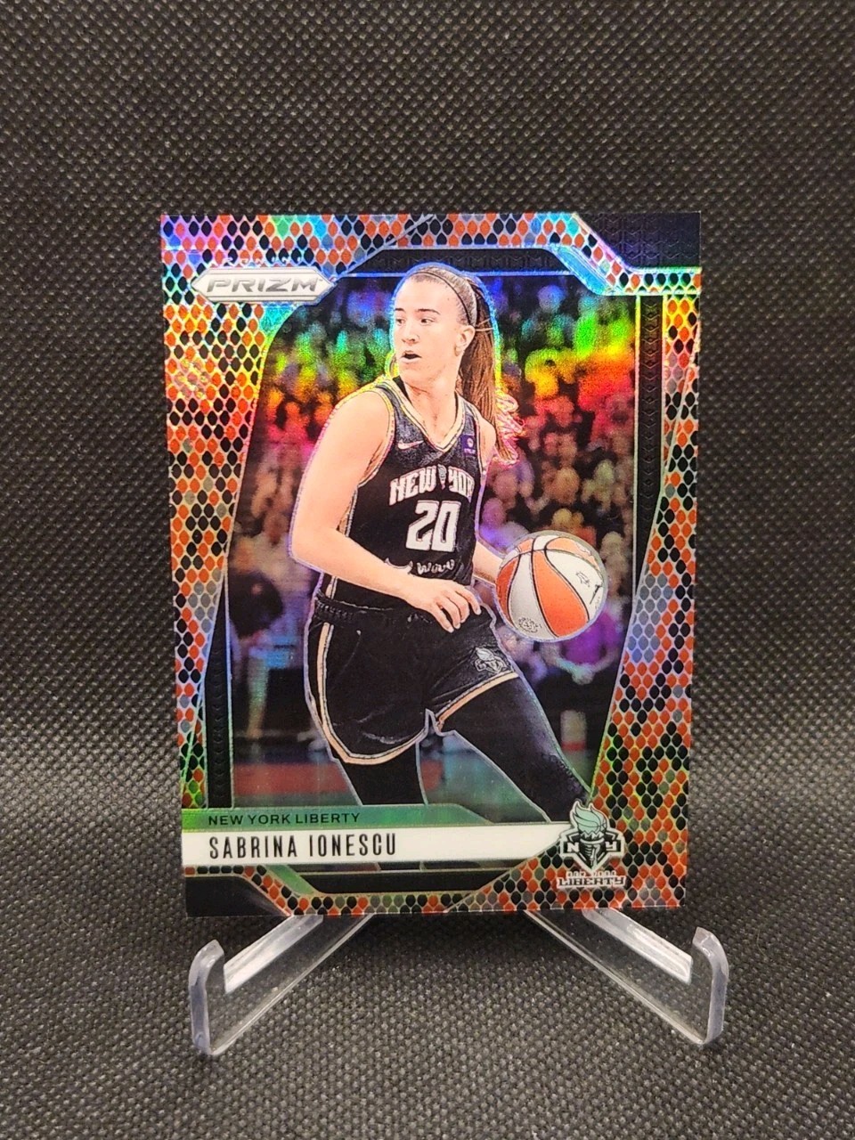 2024 Panini Prizm WNBA #17 Sabrina Ionescu Snakeskin Prizm SP Case Hit