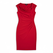 Lauren Ralph Lauren Red Cocktail Midi Dress - Size 2