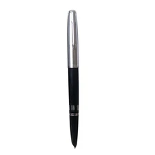 Black 138mm Wing Sung 601 Steel Cap Vacumatic Fountain Pen F Nib 0.5mm Ink Pen F