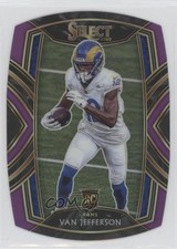 2020 Panini Select Club Level Purple Prizm Die-Cut Van Jefferson #271 11dl