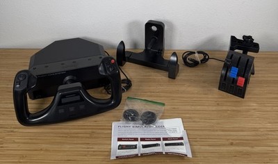 Saitek Flight Yoke & Quadrant PZ44 USB Controller No power supply no Hardware