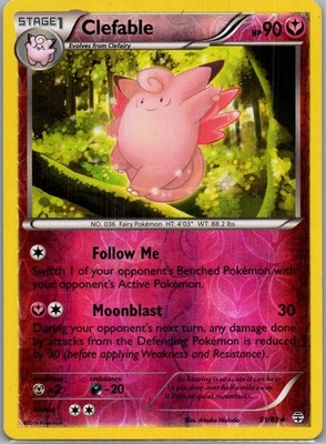 Clefable Reverse Holo Uncommon Generations 51/83 MP
