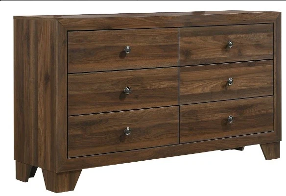 Комплект для спальни Crown Mark Millie Panel с сундуком в насыщенной вишнево-коричневой отделке - Изображение 3 из 4