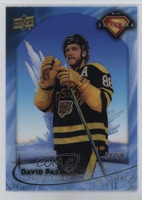2025 DC x NHL Crossover Fortress of Solitude Gold 24/50 David Pastrnak #FS6 1t89