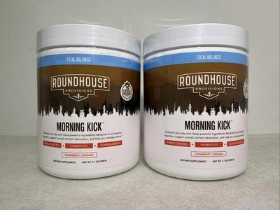 2-PACK ROUNDHOUSE PROVISIONS MORNING KICK-DIGESTIVE POWDER-FREE SHIPPING