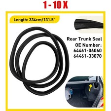 Rubber Rear Trunk Lid Weatherstrip Sealing Black 1-10 for Toyota Camry 2007-2011