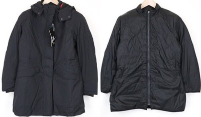 Tucano Urbano Hide Park Herren Jacke EU42 Schwarz 2in1 Wasserfest Abnehmbare Pad