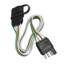  Trailer Light Wiring Harness Kit,4 Wires 4-Way Plug 4 pin Flat Wire Extension 
