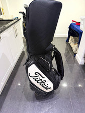 Titleist Black/White mid size cart bag.