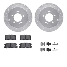 Dynamic Friction Company 7512-72075 Brake Rotor   Dimpled & Slotted   Silver