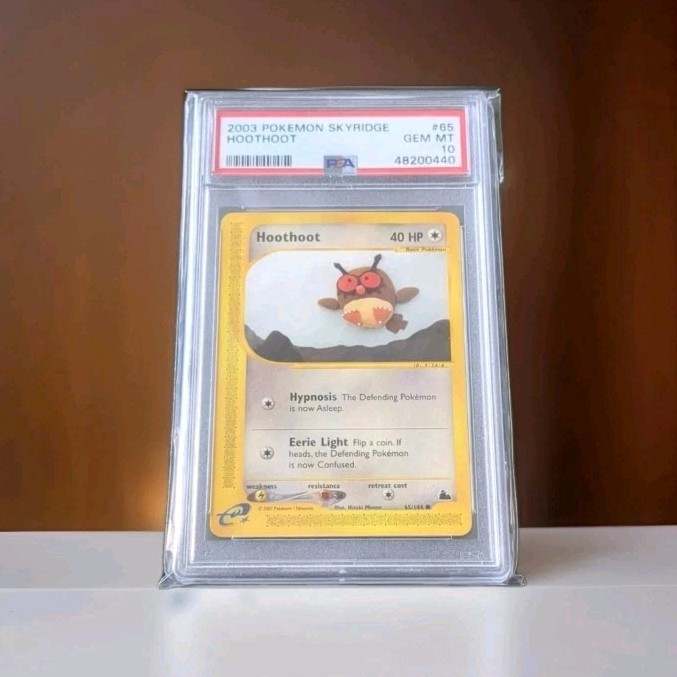 Pokemon Hoothoot PSA 10 2003 Skyridge 65/144 Regular Common HP40 English Rare