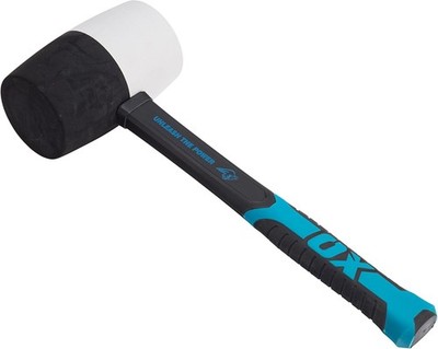 OX Tools OX-T081932 Combination Rubber Mallet - Non-marking Rubber Mallet Hammer